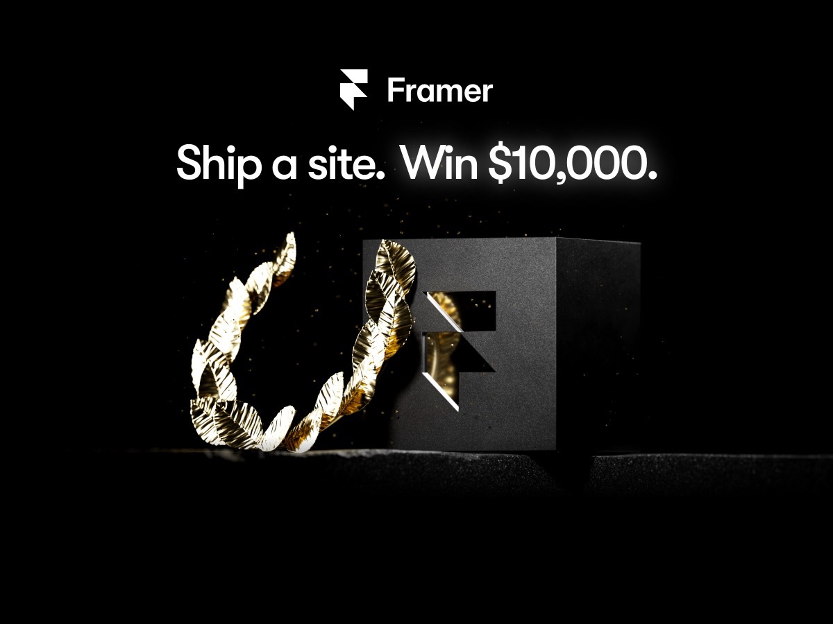 Compete in the Framer Awards: 10 categories, $100,000 in prizes
